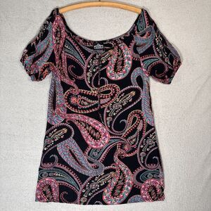 Angie Mini Dress‎ Women’s Size L Bohemian Boho Paisley Festival